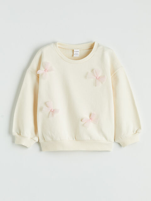 LCW Kids Fiyonk Detaylı Kız Çocuk Sweatshirt - S6M918Z1-FRC