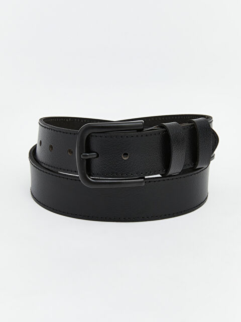 LCW ACCESSORIES Deri Görünümlü Metal Tokalı Erkek Kemer - S6M944Z8-HUC