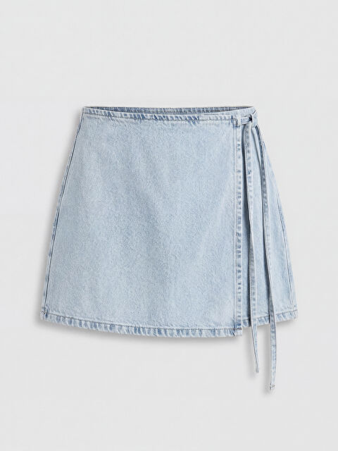 LCW Jeans Standart Fit Jean Şort Etek - S6M980Z8-311