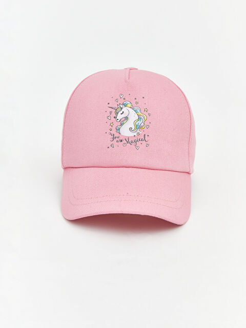 LCW ECO Baskılı Kız Çocuk Kep Şapka  - S6MA00Z4-ZN8