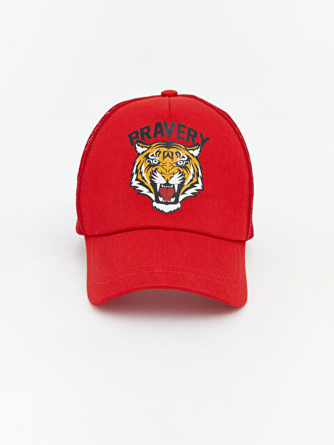 LCW ECO Aslan Baskılı Erkek Çocuk Kep Şapka  - S6MA08Z4-J4N