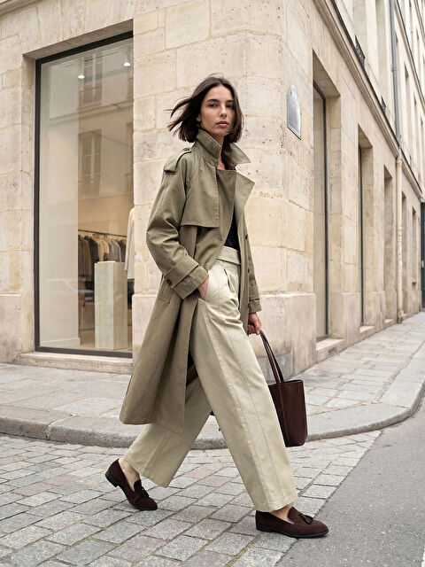 LCW Vision Loose Fit Pileli Kadın Kumaş Pantolon - S6MA29Z8-K8X