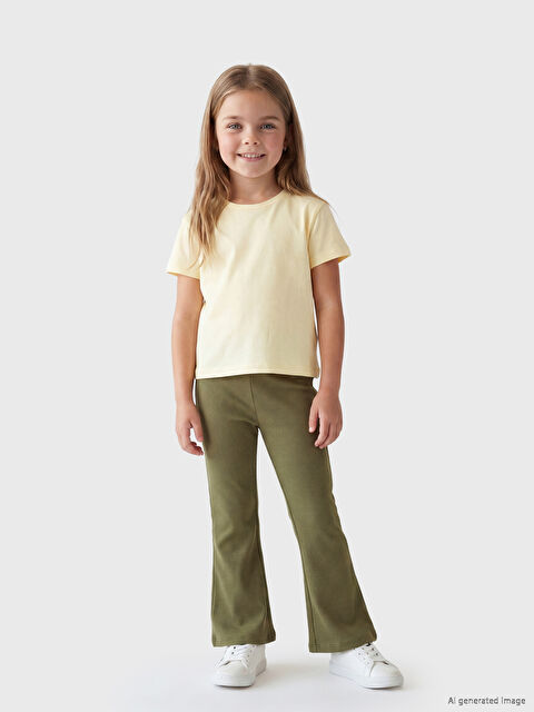 LCW Kids Kız Çocuk İspanyol Paça Tayt