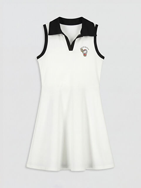 LCW Kids Hello Kitty Baskılı Kız Çocuk Elbise