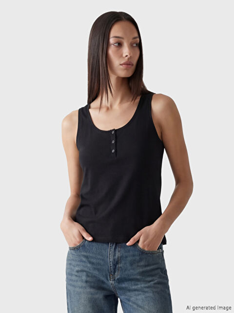 LCW EVERYDAY U Yaka Kadın Atlet - S6MA98Z8-CVL