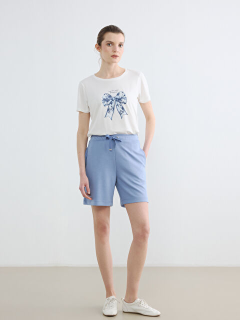 LCW EVERYDAY Beli Lastikli Soft Touch Kadın Şort