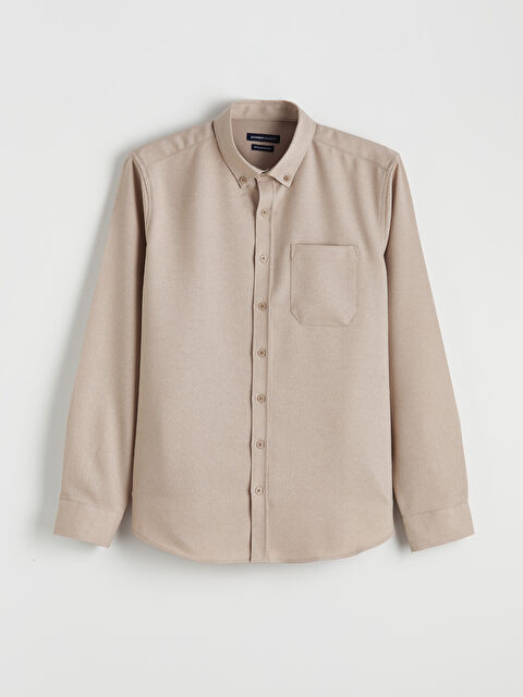 LCWAIKIKI Classic Regular Fit Gabardin Erkek Gömlek - S6MB04Z8-1AL