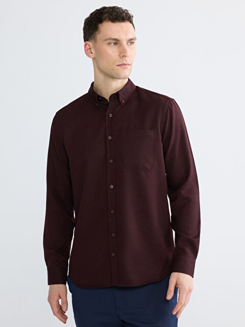 LCWAIKIKI Classic Regular Fit Gabardin Erkek Gömlek - S6MB04Z8-ZQ4