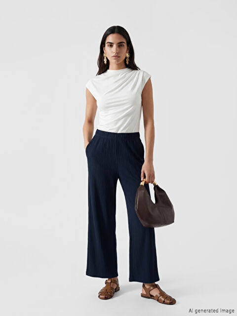 LC WAIKIKI Beli Lastikli Kadın Kapri