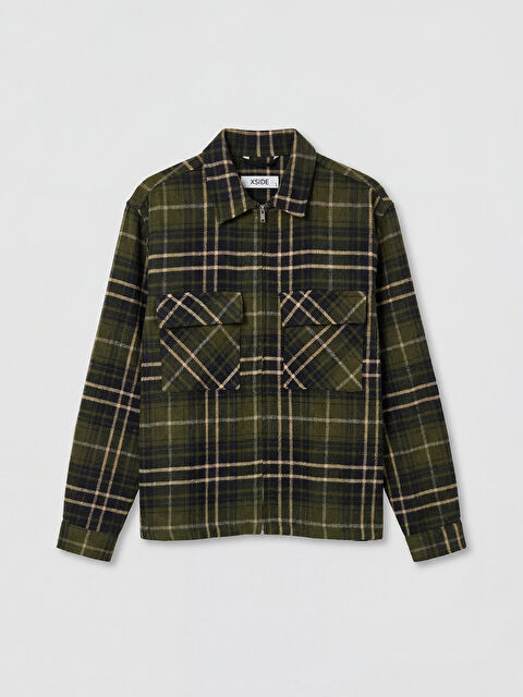 XSIDE Loose Fit Ekose Erkek Oduncu Gömlek Ceket - S6MC51Z8-LN6