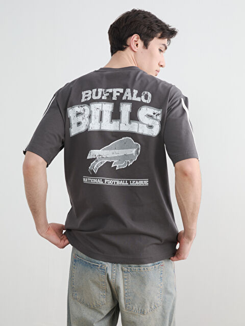 XSIDE Oversize NFL Baskılı Erkek Tişört - S6MC67Z8-4RZ