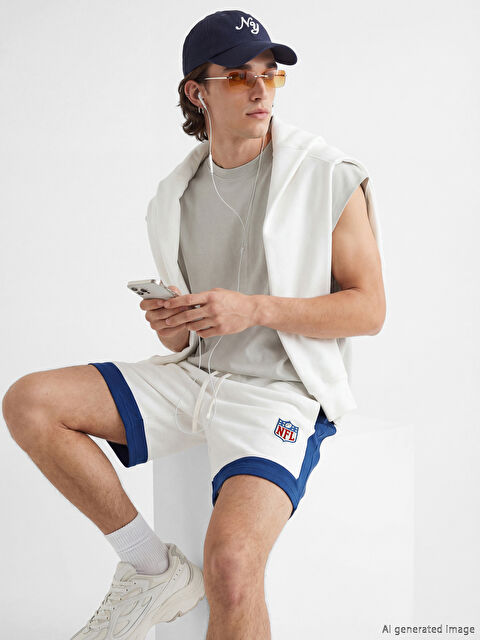 XSIDE NFL Baskılı Erkek Şort - S6MC73Z8-R9J