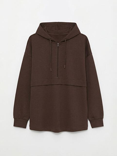 LCW Comfort Kapüşonlu Soft Touch Kadın Sweatshirt - S6MC78Z8-HMK