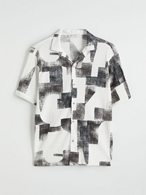 LCW Vision Regular Fit Resort Yaka Desenli Erkek Gömlek - S6MC83Z8-Q6K