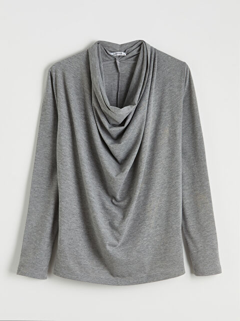 Soulife Dökümlü Yaka Bluz - S6MD08Z8-CT3