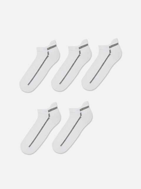 LCW ACCESSORIES Desenli Erkek Patik Çorap 5'li - S6MD43Z8-J5E