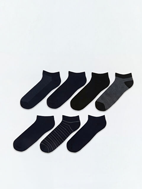 LCW ACCESSORIES Desenli Bambu Erkek Patik Çorap 7'li