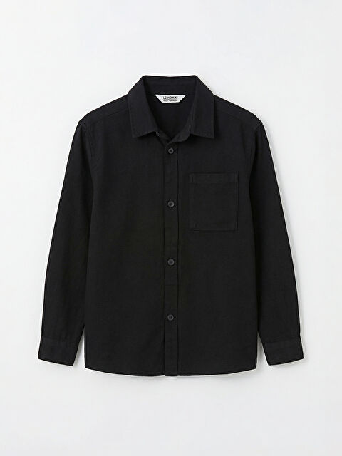 LCW Kids Uzun Kollu Erkek Çocuk Gömlek - S6MD69Z4-CVL