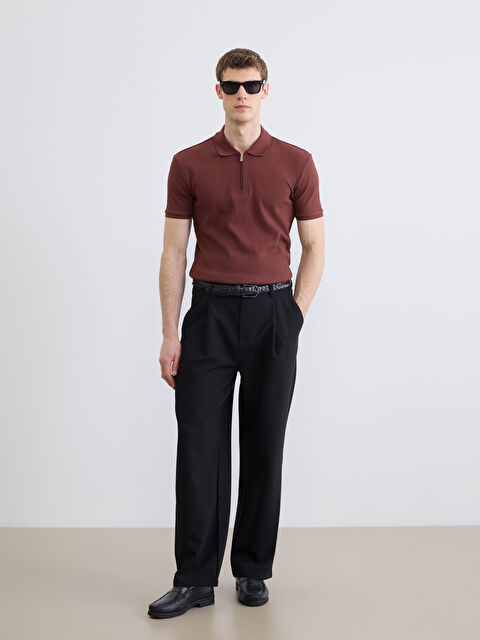 LCW Vision Rahat Kalıp Erkek Pileli Pantolon	 - S6ME39Z8-CVL