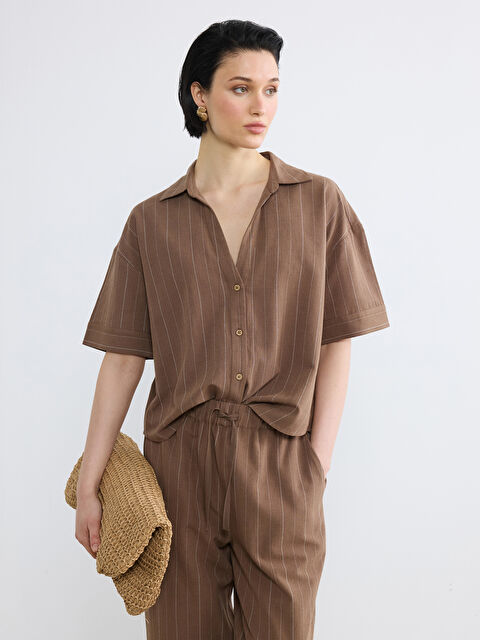 LCW Vision Woman BROWN Shirt