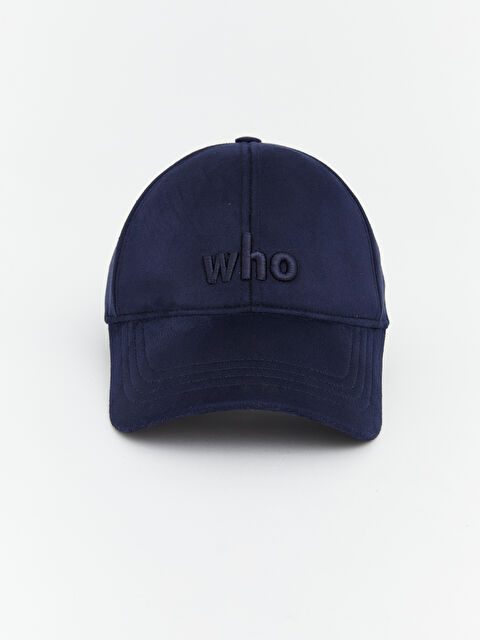 LCW ACCESSORIES Who Yazı Nakışlı Erkek Kep Şapka  - S6ME47Z8-CRP