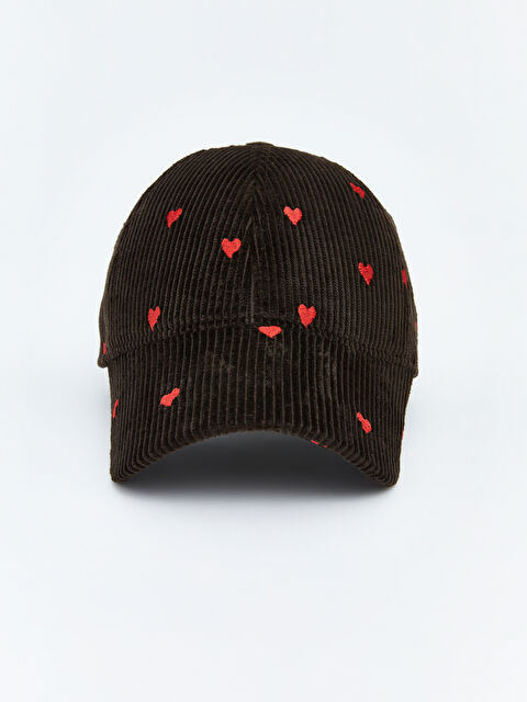 LCW ACCESSORIES Kalp Baskılı Kadın Kep Şapka  - S6ME48Z8-HEH