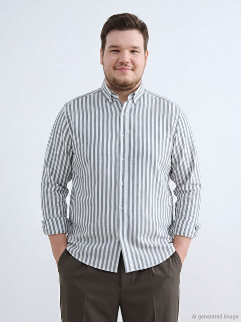 SOUTHBLUE Regular Fit Çizgili Erkek Gömlek