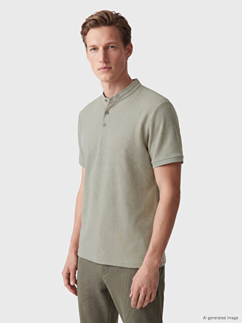 SOUTHBLUE Hakim Yaka Penye Erkek Tişört