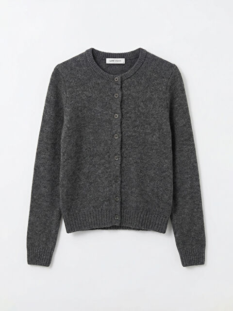 LCW Vision Bisiklet Yaka Kadın Triko Hırka - S6ME75Z8-D2X