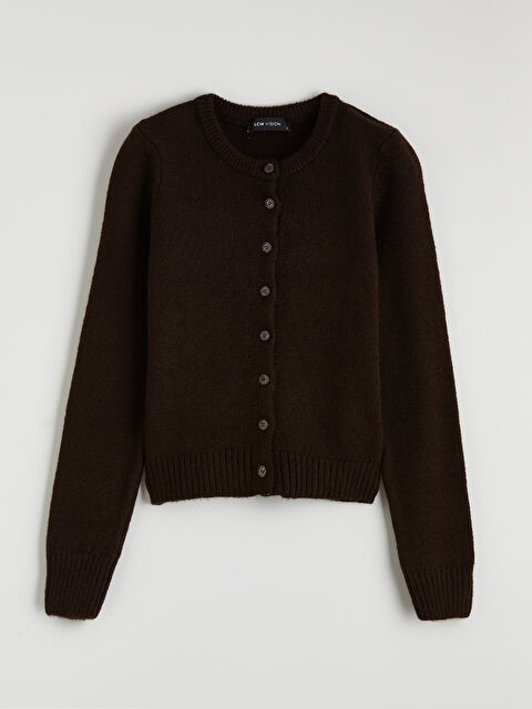 LCW Vision Bisiklet Yaka Kadın Triko Hırka - S6ME75Z8-HCJ