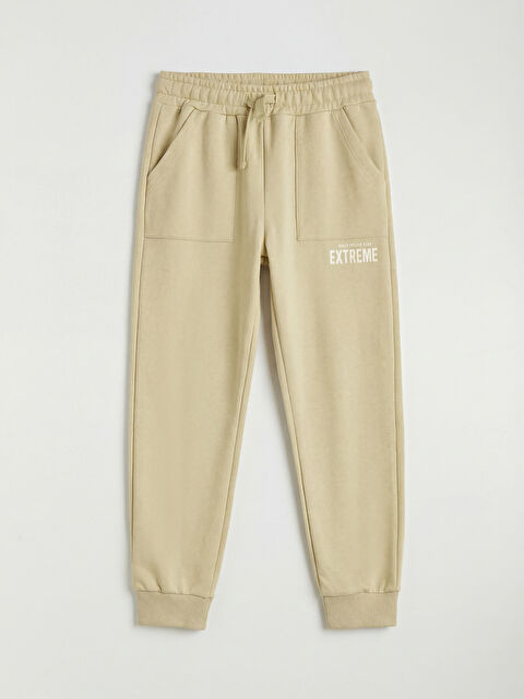 LCW Kids Beli Lastikli Baskılı Erkek Çocuk Jogger Eşofman Altı - S6MF05Z1-FHW