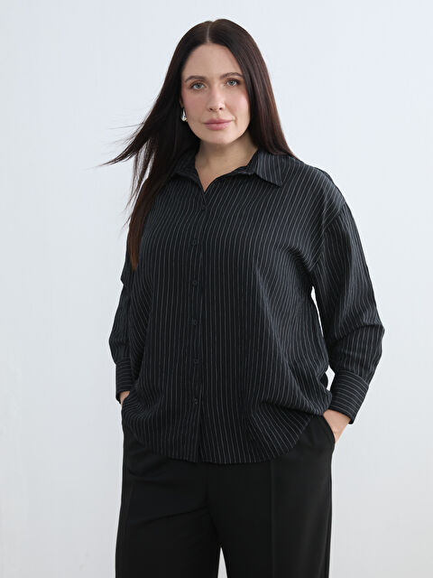 Soulife Çizgili Kadın Gömlek