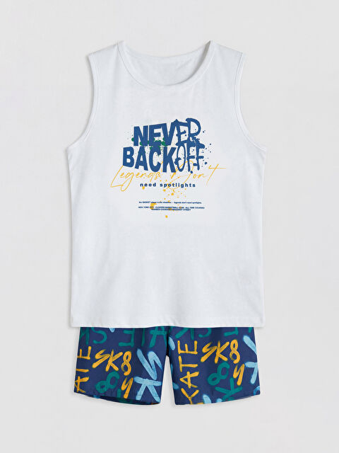 LCW Kids Baskılı Erkek Çocuk Mayo Takımı