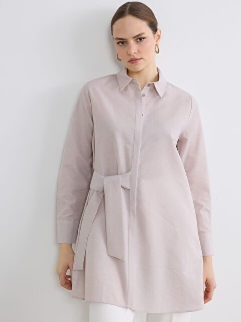 LCW ECO Çizgili Kadın Gömlek Tunik - S6MF92Z8-ELZ