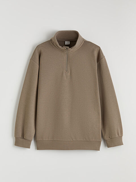 LCW Kids Dik Yaka Erkek Çocuk Sweatshirt - S6MG11Z4-4VE