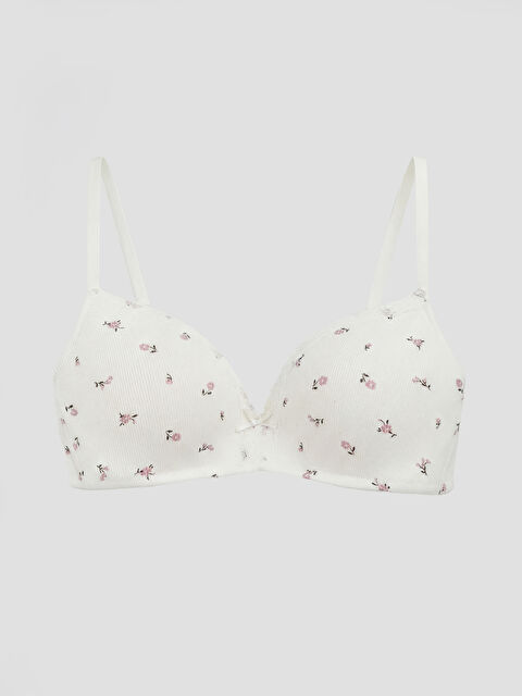 LCW DREAM Balensiz Dolgusuz Çiçekli Üçgen Sütyen - S6MG17Z8-LRA