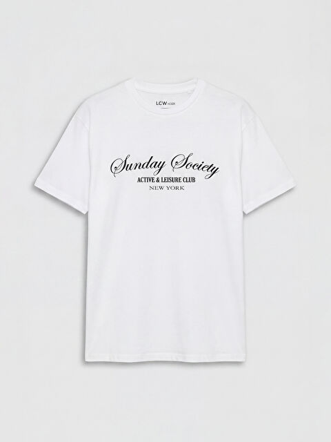 KOOR SPORT Baskılı Kadın Oversize Spor Tişört