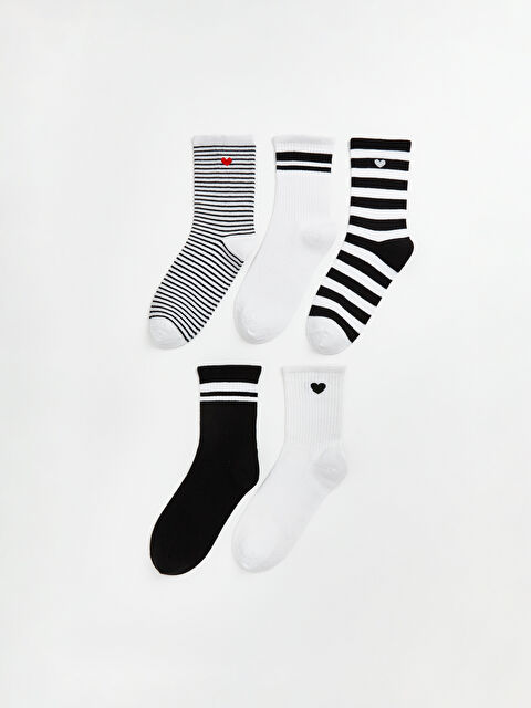 LCW DREAM Desenli Kadın Soket Çorap 5'li - S6MG64Z8-FDU