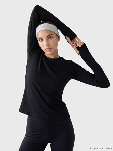 KOOR SPORT Bisiklet Yaka Kadın Spor Tişört