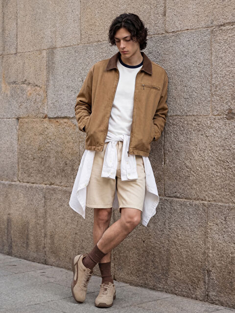 XSIDE Standart Kalıp Erkek Jean Şort - S6MH54Z8-KXN