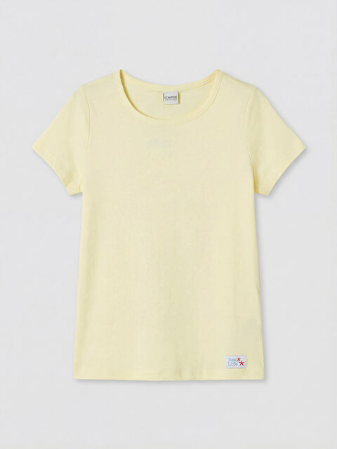 LC WAIKIKI Bisiklet Yaka Kız Çocuk Tişört