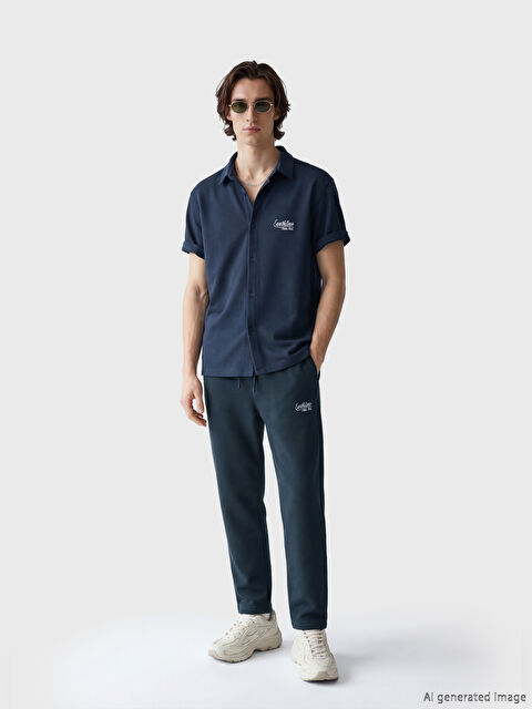 XSIDE Standart Kalıp Baskılı Erkek Eşofman Altı - S6MH98Z8-J2Y