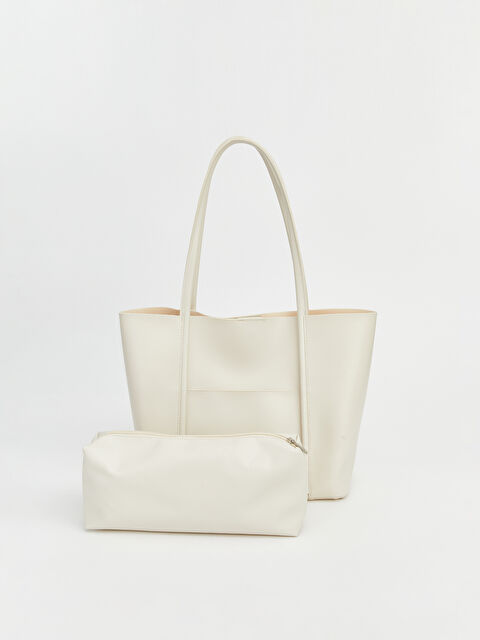 LCW ACCESSORIES Deri Görünümlü Kadın Omuz Çantası ve El Çantası