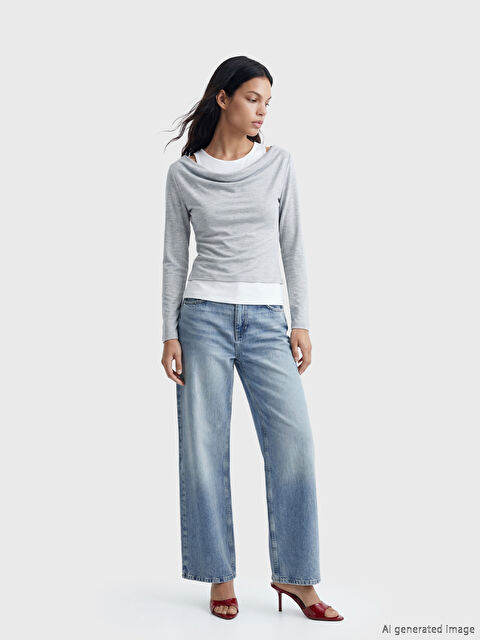 LCW Jeans Straight Fit Kadın Jean Pantolon