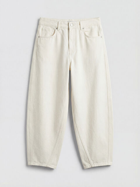 LCW Jeans Barrel Fit Kadın Jean Pantolon	 - S6MI72Z8-844