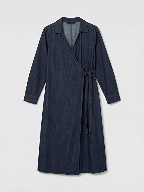 LCW Modest Kruvaze Yaka Jean Elbise - S6MI75Z8-309