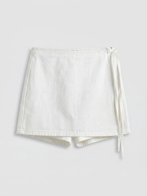 LCW Jeans Standart Fit Jean Şort Etek