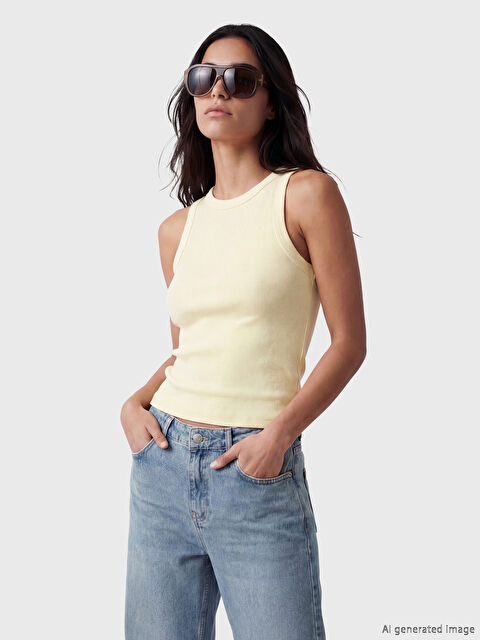 LCW Vision Bisiklet Yaka Kadın Atlet	 - S6MJ04Z8-FDR