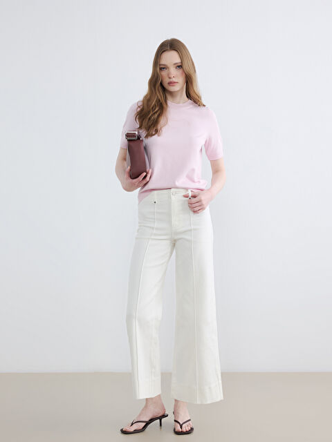 LCW Modest Wideleg Fit Kadın Jean Pantolon