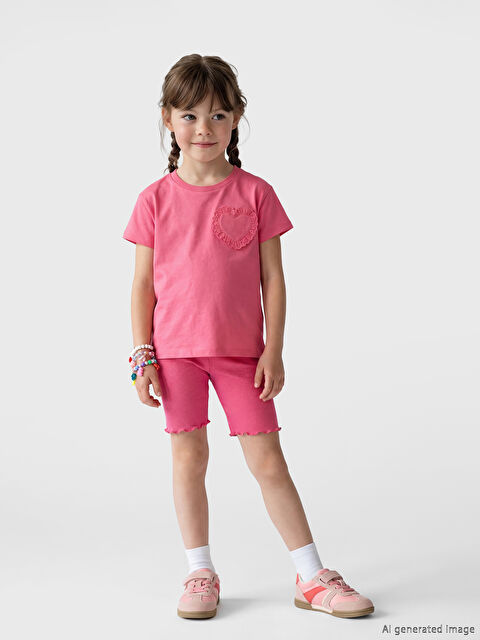 LCW Kids Fitilli Kız Çocuk Kısa Tayt - S6MJ94Z1-GZ6